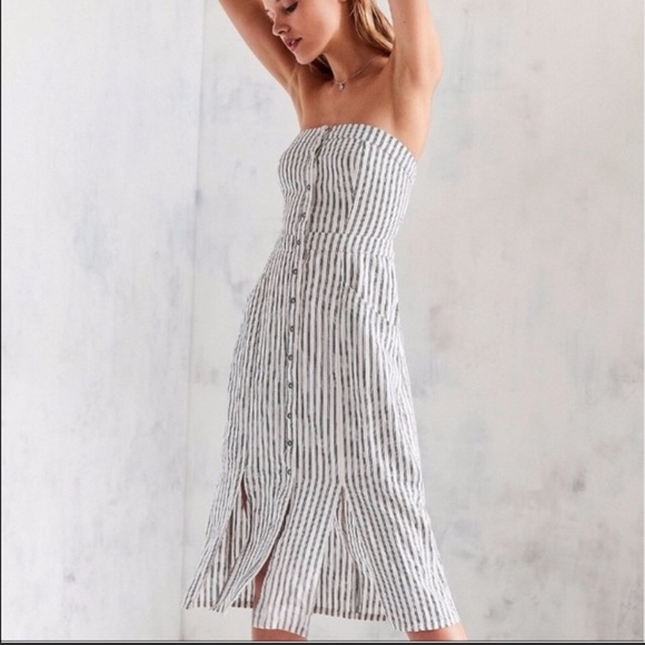 BDG Dresses & Skirts - NWOT Urban Outfitters Linen BDGMidi Dress-Sold Out